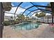 Screened-in private pool area with tiled deck, perfect for relaxing and entertaining at 5285 Dover Ne St, St Petersburg, FL 33703