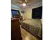 Bedroom with wood floor and black out curtains at 6326 38Th N Ave, St Petersburg, FL 33710