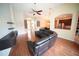 View of the Gathering room and kitchen, offering an inviting open layout perfect for gatherings at 12721 Avelar Creek Dr, Riverview, FL 33578