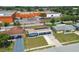 Aerial view of the property showcasing its location near commercial area at 3427 Cantrell St, Holiday, FL 34690