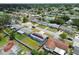 Aerial shot capturing the home within a vibrant residential neighborhood at 3427 Cantrell St, Holiday, FL 34690