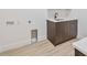 Practical laundry area with modern sink and countertop at 4604 W Euclid Ave, Tampa, FL 33629