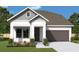Charming single-story home with a well-manicured lawn and a two-car garage, inviting curb appeal at 5028 Chapel Row Ave, Apollo Beach, FL 33572