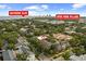 Aerial view of Bayshore Blvd, Hyde Park Village, and townhouse in a desirable location at 507 S Willow Ave, Tampa, FL 33606