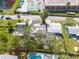 Aerial view of the property with a charming backyard and a pool at 508 2Nd St, Indian Rocks Beach, FL 33785