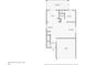 A floor plan showing a kitchen, bathroom, bedroom, dining room, living room, garage, and screened patio at 5239 Fallen Leaf Dr, Riverview, FL 33578