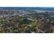 Aerial view of the residential neighborhood and city skyline at 5528 40Th N St, St Petersburg, FL 33714