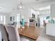 Open concept dining area next to the kitchen featuring modern furnishings and decor at 5580 S Salford Blvd, North Port, FL 34287
