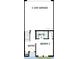 Floorplan showing garage, bathroom, bedroom 3, and entry way at 6605 N Nebraska Ave # 23, Tampa, FL 33604