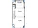 Floorplan showing kitchen, dining, living room, and powder room at 6605 N Nebraska Ave # 23, Tampa, FL 33604