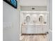 Contemporary bathroom features a double vanity with a quartz countertop at 960 Starkey Rd # 10505, Largo, FL 33771