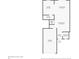 An illustrated floor plan showing layout of the home including living room, kitchen, garage, bathrooms, pantry and stairs at 9907 Carlsdale Dr, Riverview, FL 33578