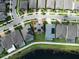 Aerial view displays the property line; home is near a pond with convenient street access at 12821 Satin Lily Dr, Riverview, FL 33579