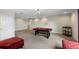 Large entertainment room features a pool table, recessed lighting and plenty of open space at 12821 Satin Lily Dr, Riverview, FL 33579
