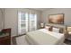 Comfortable bedroom features soft natural light and a calming color palette, creating a peaceful retreat at 14817 Summer Branch Dr, Lithia, FL 33547