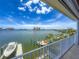 Beautiful waterfront view from the balcony with private boat dock at 17715 Wall Cir, Redington Shores, FL 33708