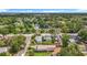 A captivating home aerial view showcasing its backyard, neighborhood, and surrounding foliage at 3327 25Th N St, St Petersburg, FL 33713