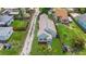 A charming home featuring a well-maintained lawn and neat landscaping, captured from a high-angle aerial view at 3327 25Th N St, St Petersburg, FL 33713