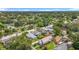 A sprawling residential area aerial view, featuring verdant trees, quaint streets, and assorted homes at 3327 25Th N St, St Petersburg, FL 33713