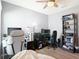 This home office features dual workstations, making it ideal for a dynamic work environment at 34033 Jasper Stone Dr, Wesley Chapel, FL 33543