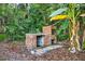 Brick barbecue located in the backyard at 3620 Little Rd, Lutz, FL 33548