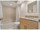 Bathroom featuring a shower-tub combination and single vanity at 389 Grand Bay Dr, Palm Harbor, FL 34683