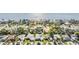 Aerial view of homes near the ocean and a waterfront community, showing the close proximity to the water at 4015 Overlook Ne Dr, St Petersburg, FL 33703