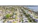Scenic aerial view of a waterfront community with tree-lined streets and charming single-Gathering homes at 4015 Overlook Ne Dr, St Petersburg, FL 33703
