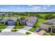 Aerial view of single-Gathering house in a well maintained and appealing neighborhood at 6211 Sea Air Dr, Apollo Beach, FL 33572