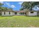 Spacious backyard with lush green lawn and mature trees at 6709 Peachtree Dr, Temple Terrace, FL 33617