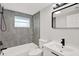 Bathroom featuring large vanity, and modern fixtures at 7835 Wallaba Ln, New Port Richey, FL 34653