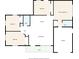 Floor plan of the house showing the layout of the rooms at 7835 Wallaba Ln, New Port Richey, FL 34653