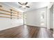Bedroom with hardwood floors, natural light and display shelves at 8927 95Th N St, Seminole, FL 33777
