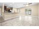 Bright kitchen with breakfast bar, providing a seamless transition to the outdoor patio and pool area at 8927 95Th N St, Seminole, FL 33777