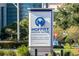 Moffitt Cancer Center sign displaying its logo and tobacco-free campus status at 9016 Water Chestnut Dr, Temple Terrace, FL 33637