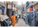 Storage room with built in shelving for storing accessories and items at 9202 Brindlewood Dr, Odessa, FL 33556