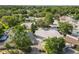 Expansive aerial view of houses in a peaceful neighborhood with lush tree coverage at 12234 Cider Mill Ln, Hudson, FL 34667