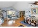 Bright and airy living room with vaulted ceilings and stylish decor at 12234 Cider Mill Ln, Hudson, FL 34667