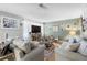 Relaxing living room with neutral tones, natural light and stylish decor at 12234 Cider Mill Ln, Hudson, FL 34667
