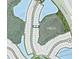Plot map showing lot layout with neighboring streets and a wetland at 1678 Trailhead Ln, Zephyrhills, FL 33541