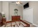 Bedroom featuring a ceiling fan, natural light, and closet at 3042 Wentworth Way, Tarpon Springs, FL 34688