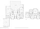 Detailed floor plan showcasing the layout of a spacious home with multiple rooms and amenities at 3042 Wentworth Way, Tarpon Springs, FL 34688