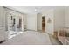 Comfortable bedroom featuring easy access to the pool area and plenty of natural light at 4615 Shark Dr, Bradenton, FL 34208