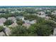 Aerial view of the neighborhood, displaying the property's location amid well-maintained homes and lush greenery at 5918 Beaconpark St, Lithia, FL 33547