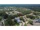 Aerial view showing the property, surrounded by well-maintained homes and lush greenery in a pleasant neighborhood at 5918 Beaconpark St, Lithia, FL 33547