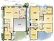 Detailed floor plan showcasing the layout of the home, including the kitchen, bedrooms, and garage at 6226 29Th N St, St Petersburg, FL 33702
