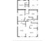 Detailed floor plan showing bedroom, bathroom, kitchen, living room, and dining area layouts and dimensions at 6658 Stewart N Ave, St Petersburg, FL 33702