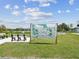 Community map showcasing Cottages at Castle Bay with lake view, on well-maintained grassy lawn at 6707 Wander Ln, New Port Richey, FL 34654