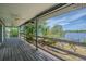 Expansive deck overlooking a serene waterway at 739 Chesapeake Dr, Tarpon Springs, FL 34689