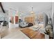 Bright office with a wooden desk, a gray sofa, and plenty of natural light at 8268 Garrison St, Spring Hill, FL 34606